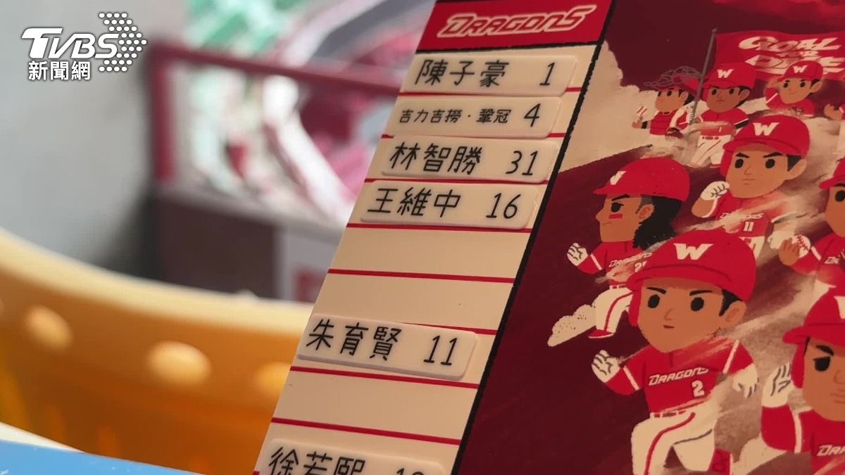 味全龍有聲書還可以自行更換「先發打序」,增加互動感。(圖/TVBS)