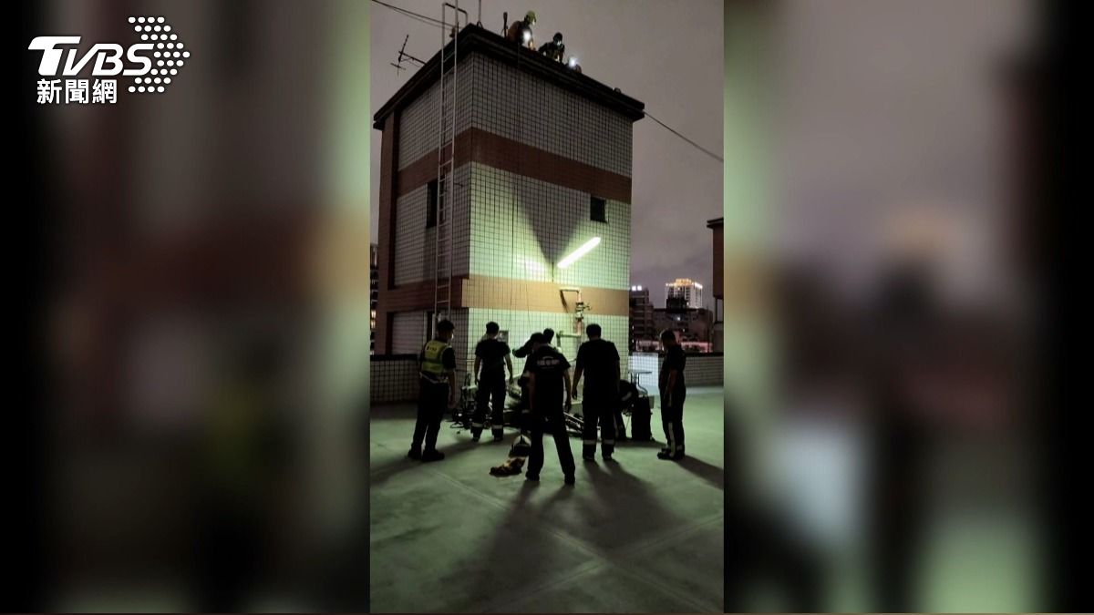 獨居老翁留書後消失!警消到場展開搜索,「驚見陳屍水塔」。(圖/TVBS)