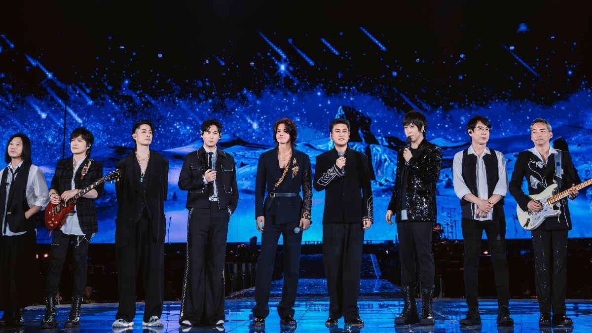 F4現身北京鳥巢，擔任五月天演唱會嘉賓。（圖／相信音樂提供）