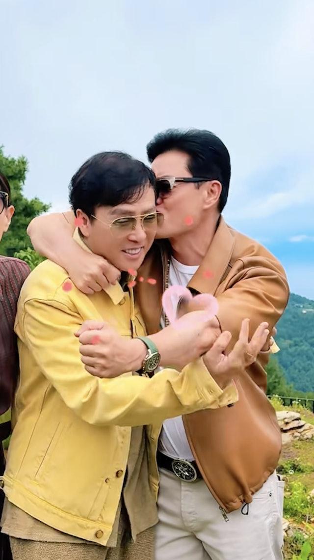 甄子丹和呂良偉感情深厚。(圖/翻攝自抖音)