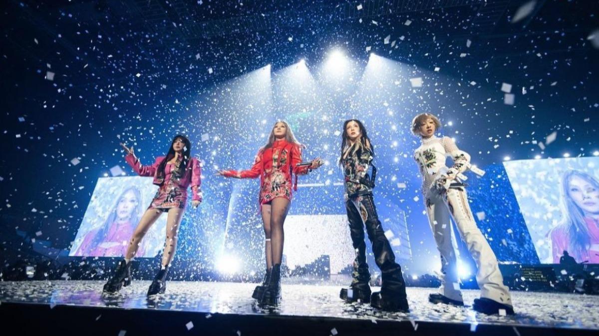 韓國女子天團2NE1今年二月曾來台開唱。(圖/翻攝自2NE1 IG)