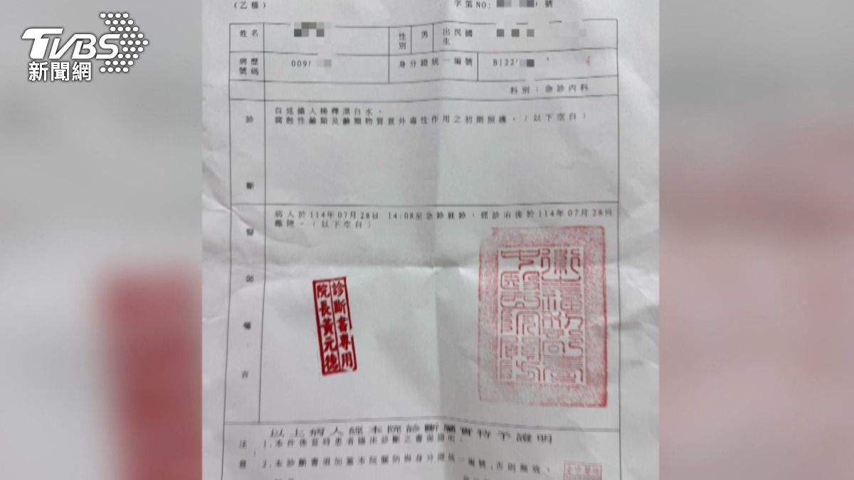 店員混淆「漂白水與白開水」情侶喝下中毒送醫 。(圖／TVBS)