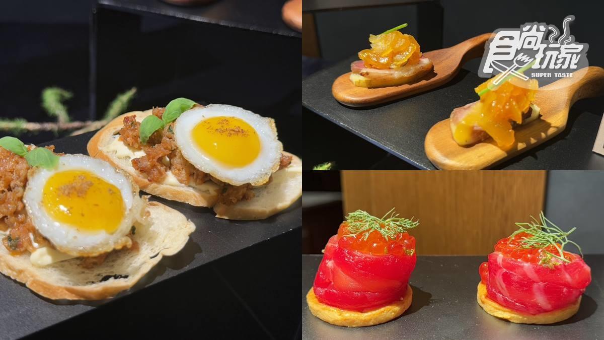 Tapas小點盤內含鹹香交織的「歐風慢炒香草豬」。（圖／食尚玩家）
