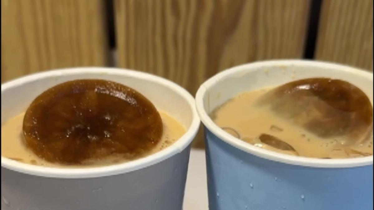 透心涼!冰塊再加咖啡液和煉乳冰磚。(圖/業者提供)