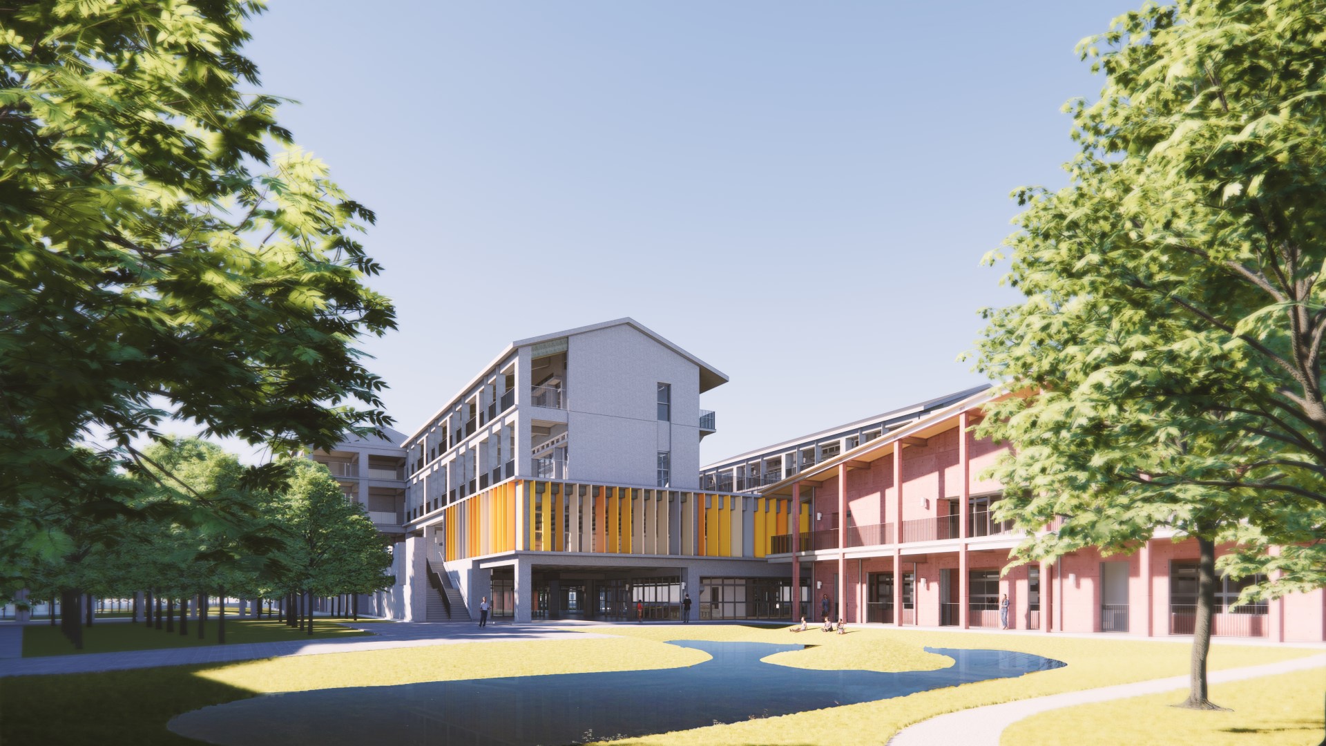 ▲沙崙高中新建工程獲得卓越獎。(圖片來源:臺南市政府工務局)