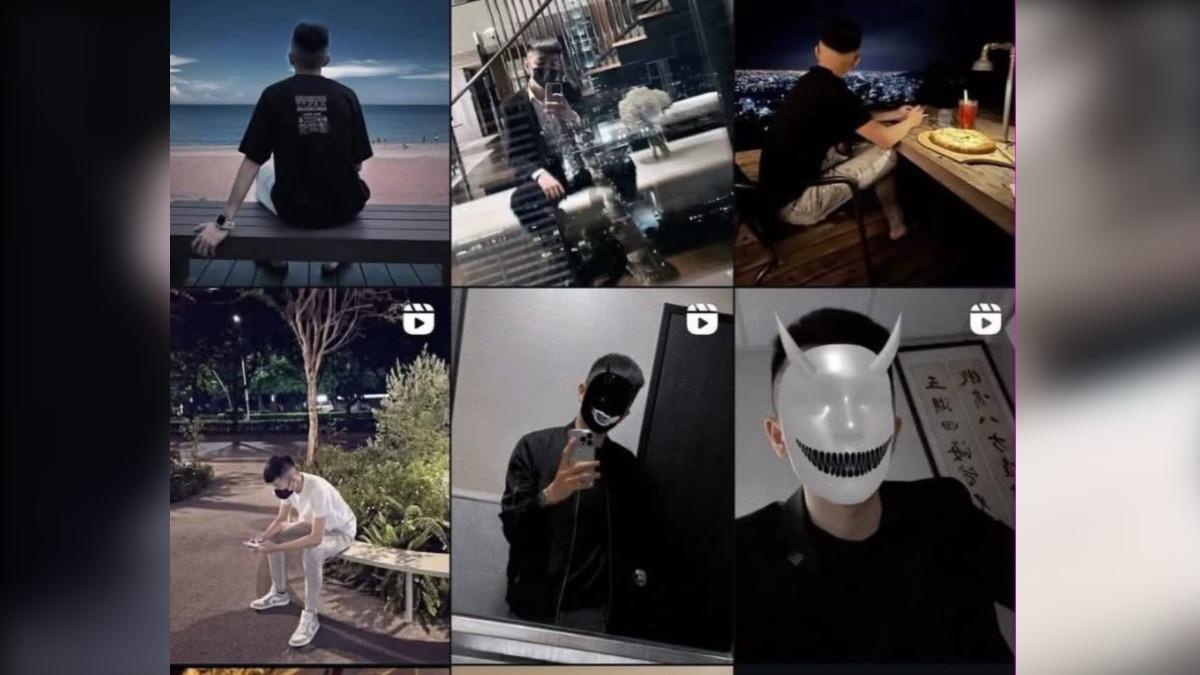 有網友事後找到劉男IG，發現他似乎很喜歡惡魔面具。（圖／翻攝自當事人IG）