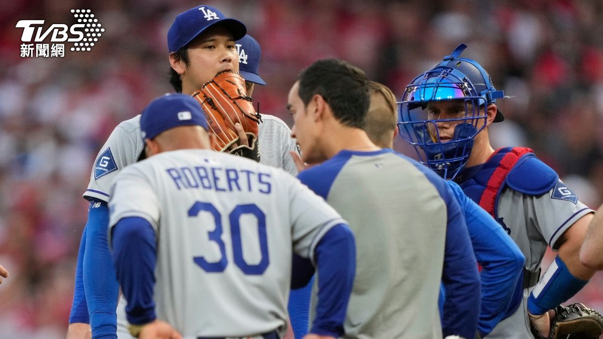 大谷翔平主投3局提前下場，所幸僅是抽筋。（圖／達志影像美聯社）