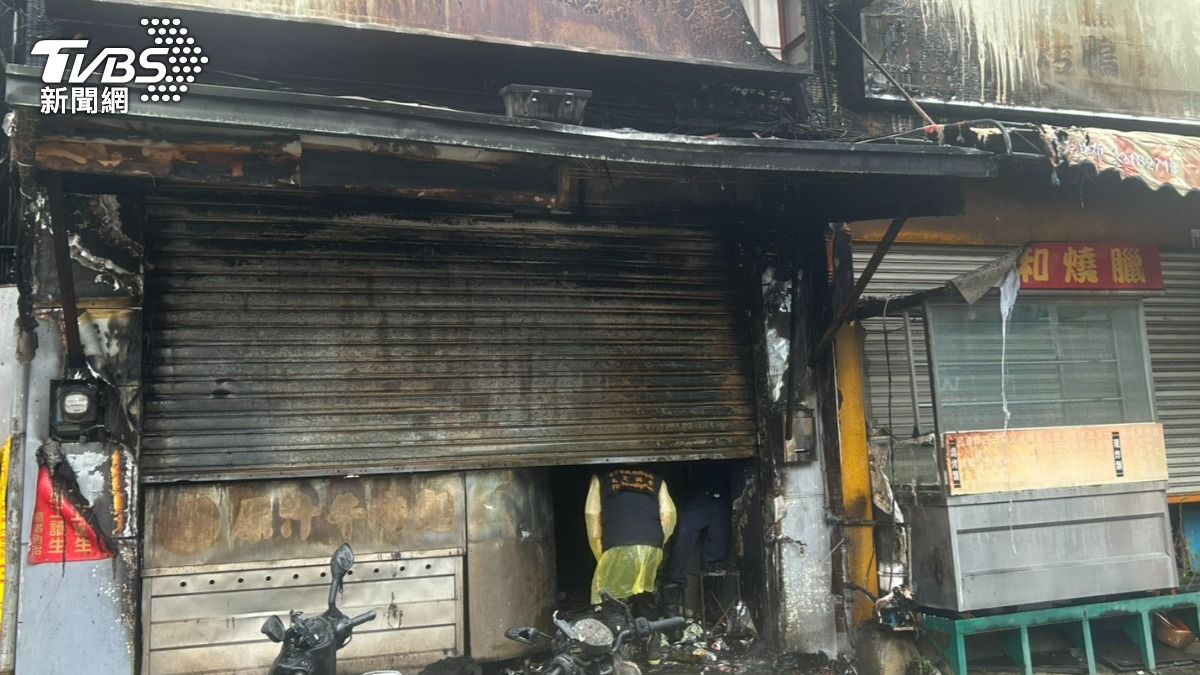鐵窗鎖死爺孫喪命!台中牛肉麵店惡火5口受困 嬤緊摟2童護命