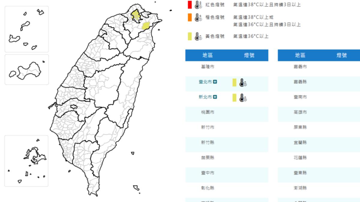 天氣/小心中暑!西南風沉降熱爆 雙北高溫飆36度