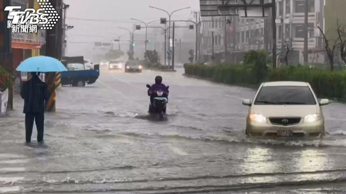 中南部豪雨成災(圖/TVBS)