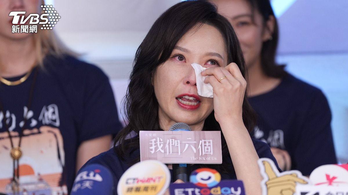 天心眼淚潰堤止不住。（圖／趙世平攝）