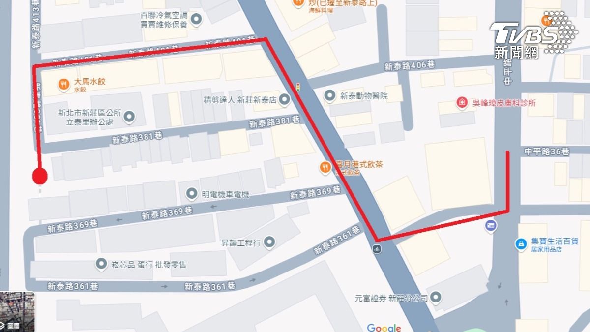 棄屍路線圖。(圖/TVBS)