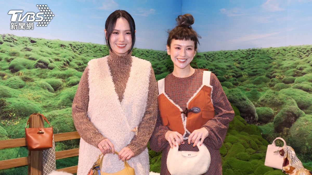 孫盛希(左)和魏如昀出席時尚活動。(圖/陳薈涵攝)