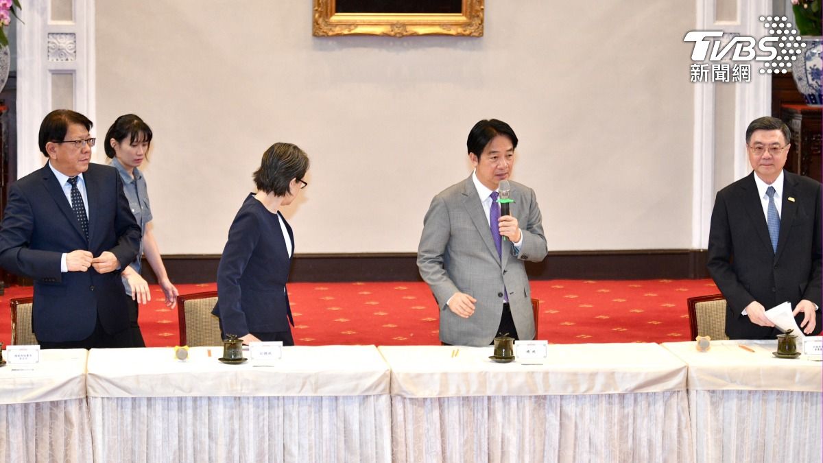 總統賴清德1日針對關稅親上火線說明。（圖／胡瑞麒攝）