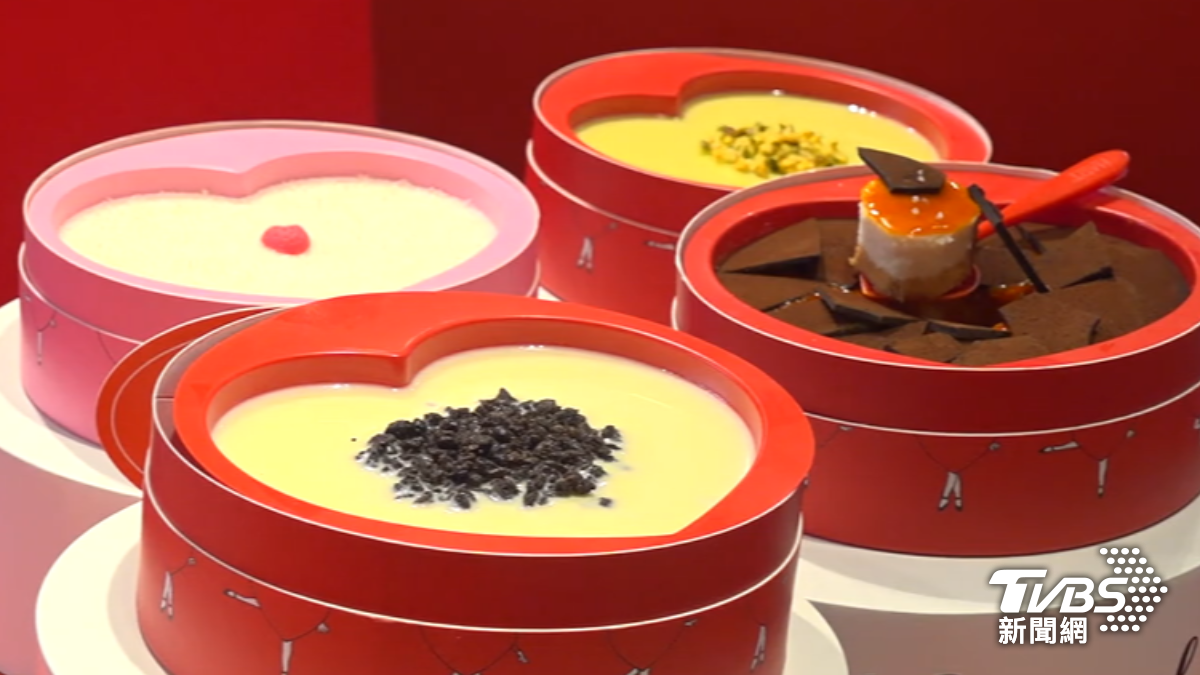 韓國爆紅打卡系甜點來台快閃。(圖/TVBS)
