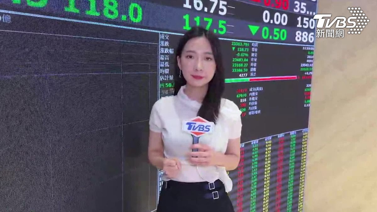 關稅20%台股殺!一度挫374點,終場收跌108點。(圖/TVBS)