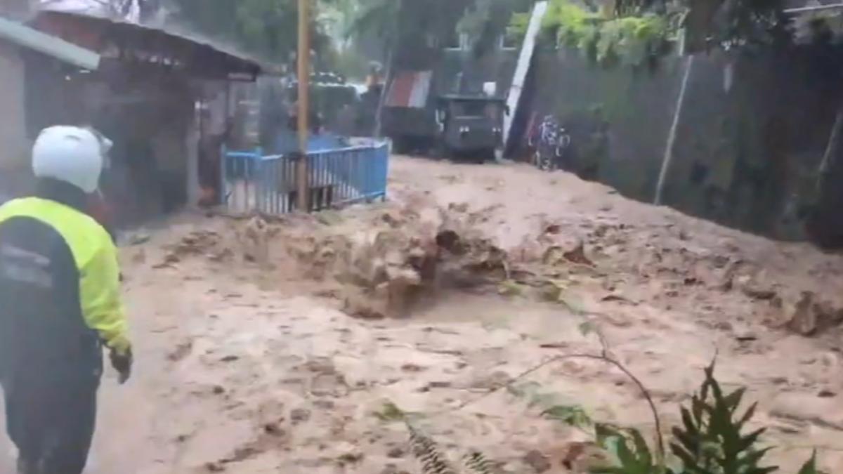 屏東三地門雨量破470毫米居冠。（圖／TVBS）