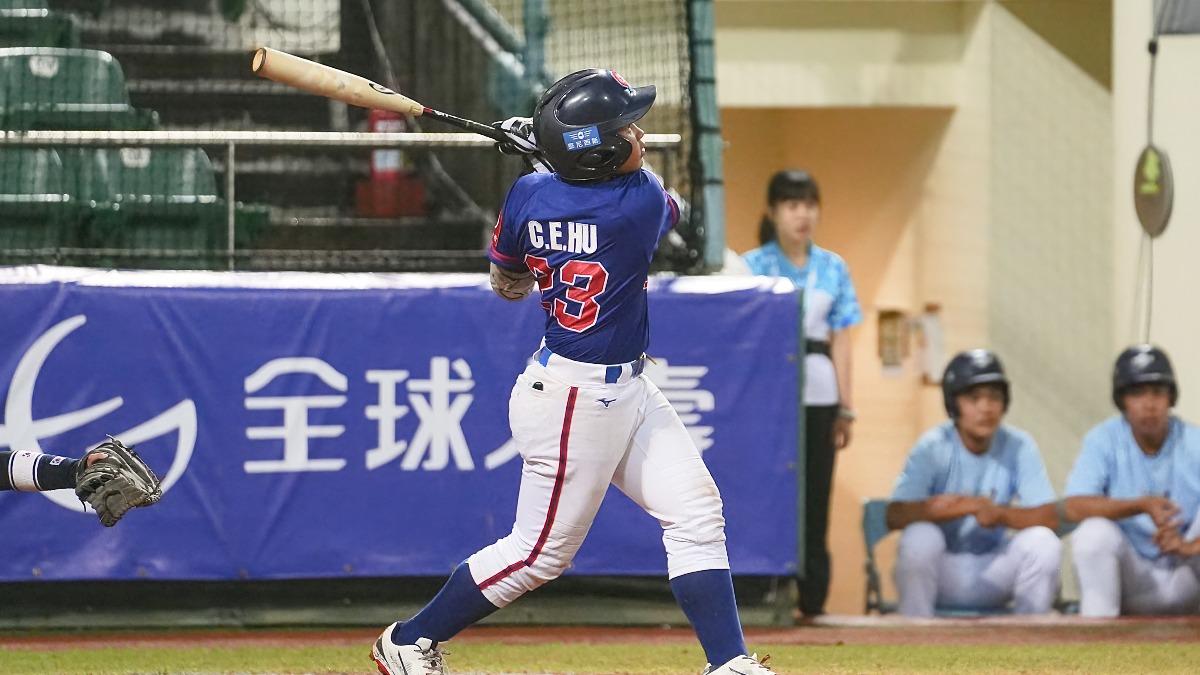 胡誠恩單場貢獻4打點 。（圖／中華棒協提供）