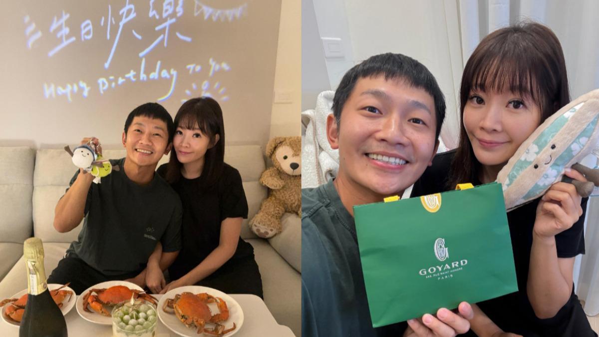 蔡昌憲收到老婆的生日驚喜,讓他超開心。(圖/翻攝自蔡昌憲臉書)