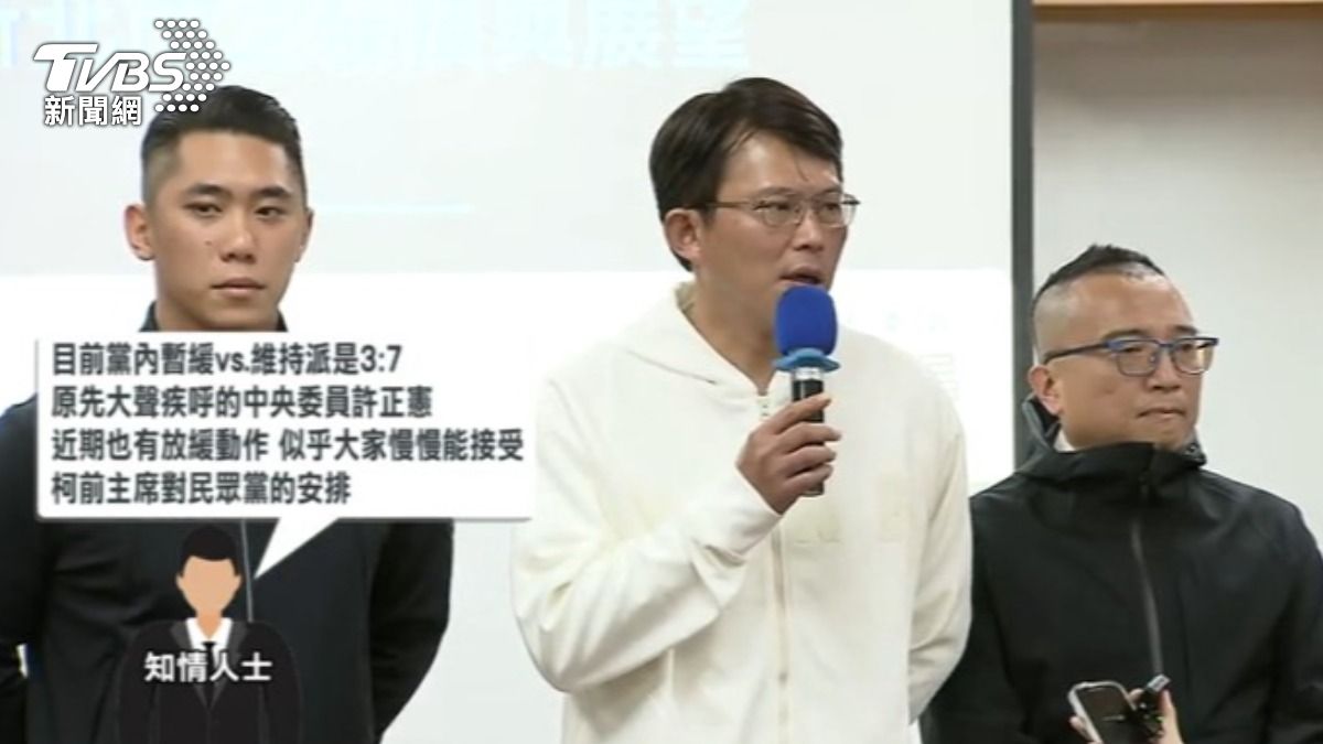 知情人士透露,現在黨內暫緩兩年條款和維持兩年條款的比例大概是3:7。(圖/TVBS)