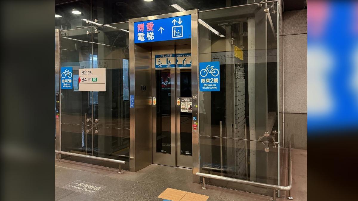 事發就在捷運北門站的電梯。(圖/林小姐提供)