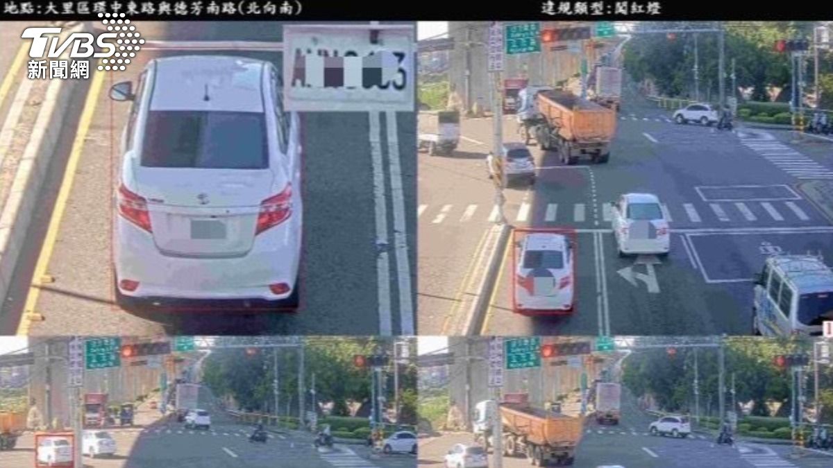3處路口共開出4487件違規,為國庫進帳269萬2200元。(圖/TVBS)