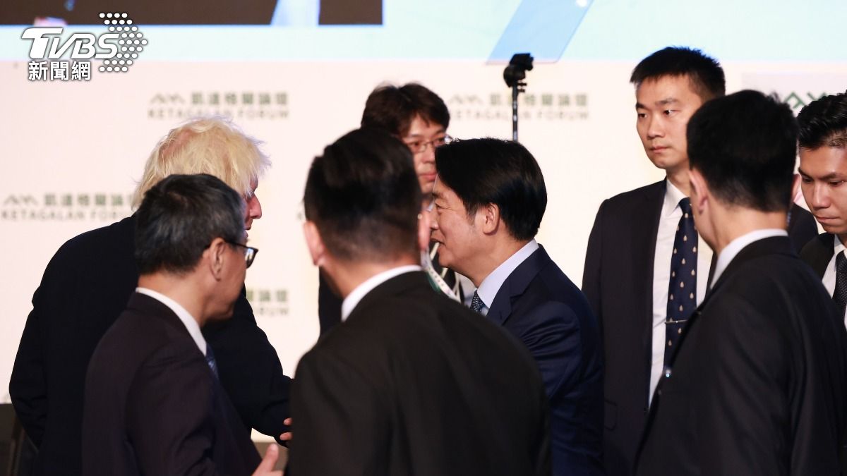 賴清德見英國前首相強生 提「台灣是印太和平穩定的支點」