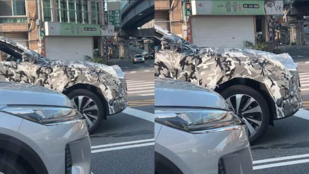 疑似比亞迪Seal U偽裝車現身台灣街頭。(圖/翻攝自Threads@yoyo.hiro_)