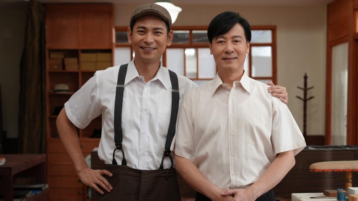 尹昭德(右)和楊子儀在《寶島西米樂》飾演師兄弟。(圖/台視提供)