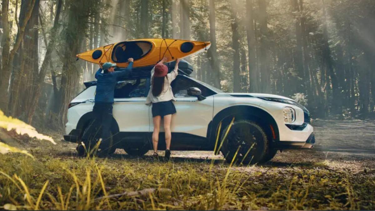 Outlander Trail Edition能夠選配Thule相關配備,包含車頂架、單車架等。(圖/Mitsubishi提供)