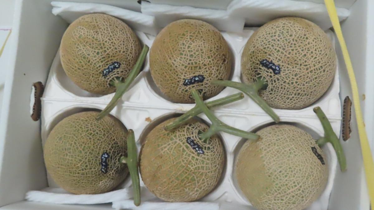 日本愛知鮮蜜瓜同樣驗出農藥超標。(圖/食藥署提供)