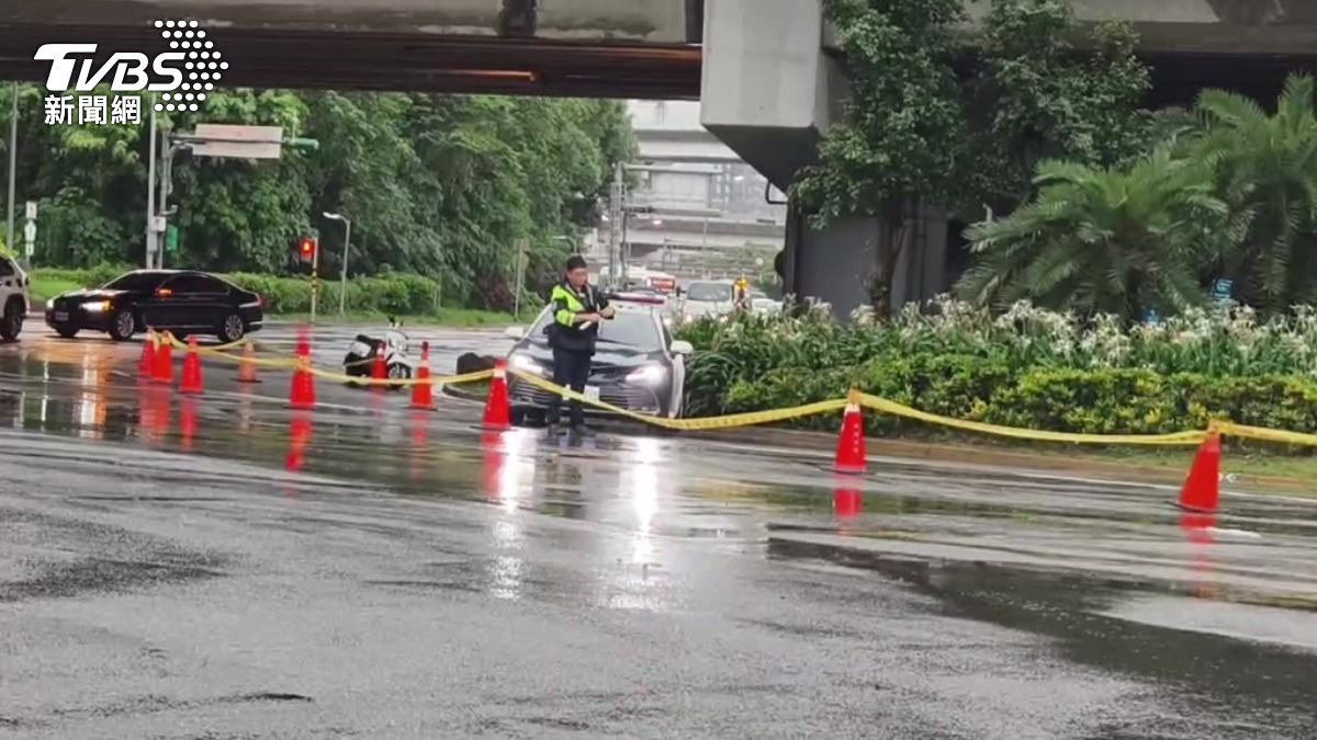 雷雨炸內湖多處淹水！「成功路圓環往國道」暫時封閉內線車道