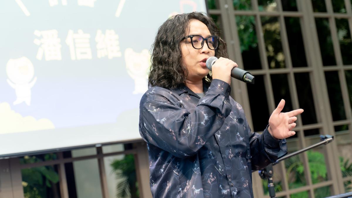潘信維鼓勵年輕音樂人多觀察、多創作。(圖/台灣達人秀提供)