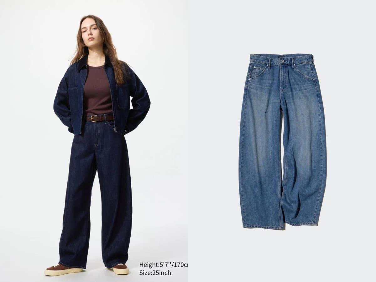 UNIQLO 繭型牛仔褲,NT.1,290。(圖/翻攝自UNIQLO官網)