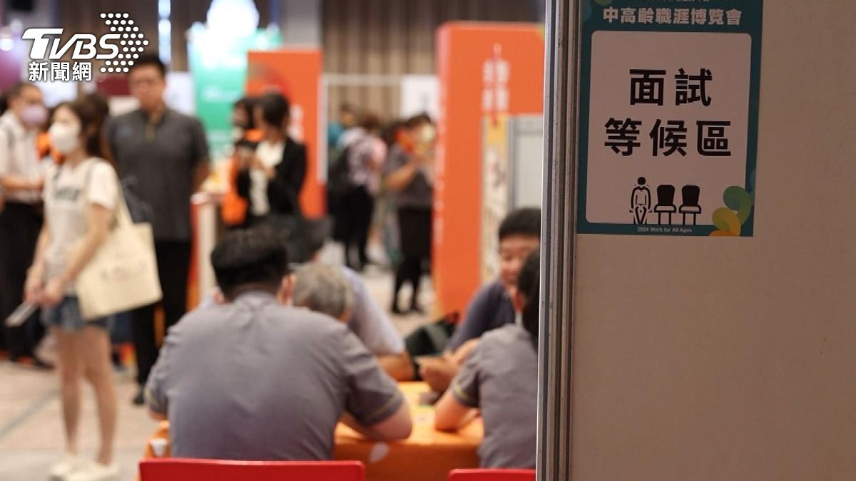 台灣55到64歲勞參率不到60%。(圖/TVBS)