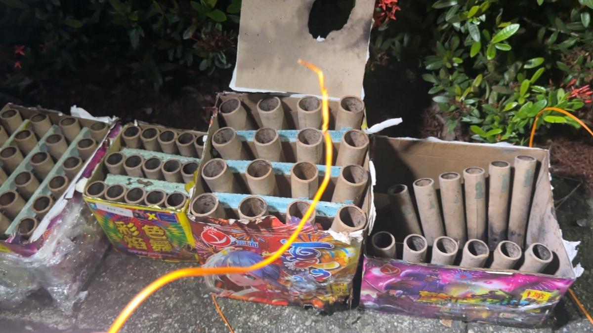 凌晨煙火炸醒北屯 3男慶生遭重罰。(圖/翻攝脆)