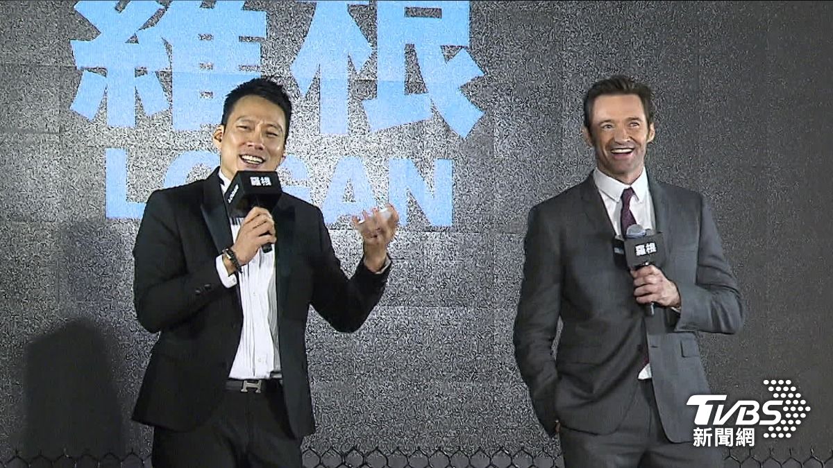 艾力克斯曾主持休傑克曼來台電影記者會。(圖/TVBS)