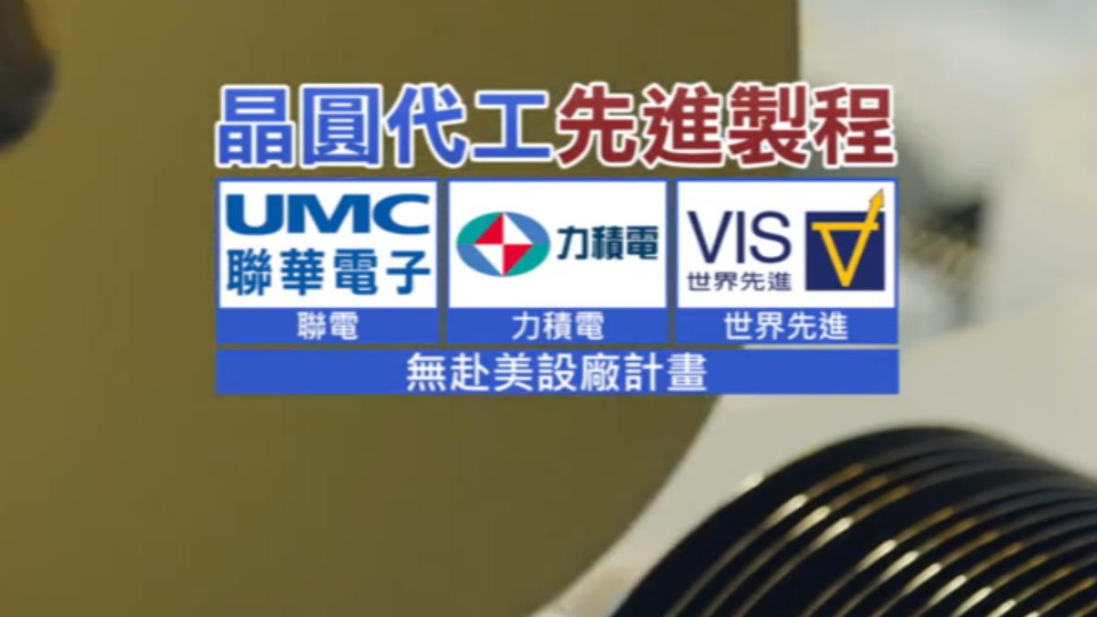 聯電以及力積電和世界先進,屬於先進製程,因此應無計畫赴美。(圖/TVBS)