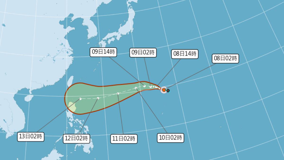 天氣/颱風最愛節日?3大毀滅性颱風父親節侵台 楊柳颱風路徑曝