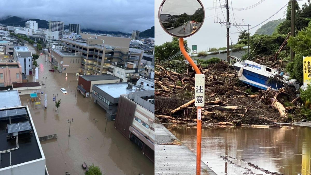 日本鹿兒島破紀錄暴雨!土石流沖垮住宅1失聯 淹水慘狀曝