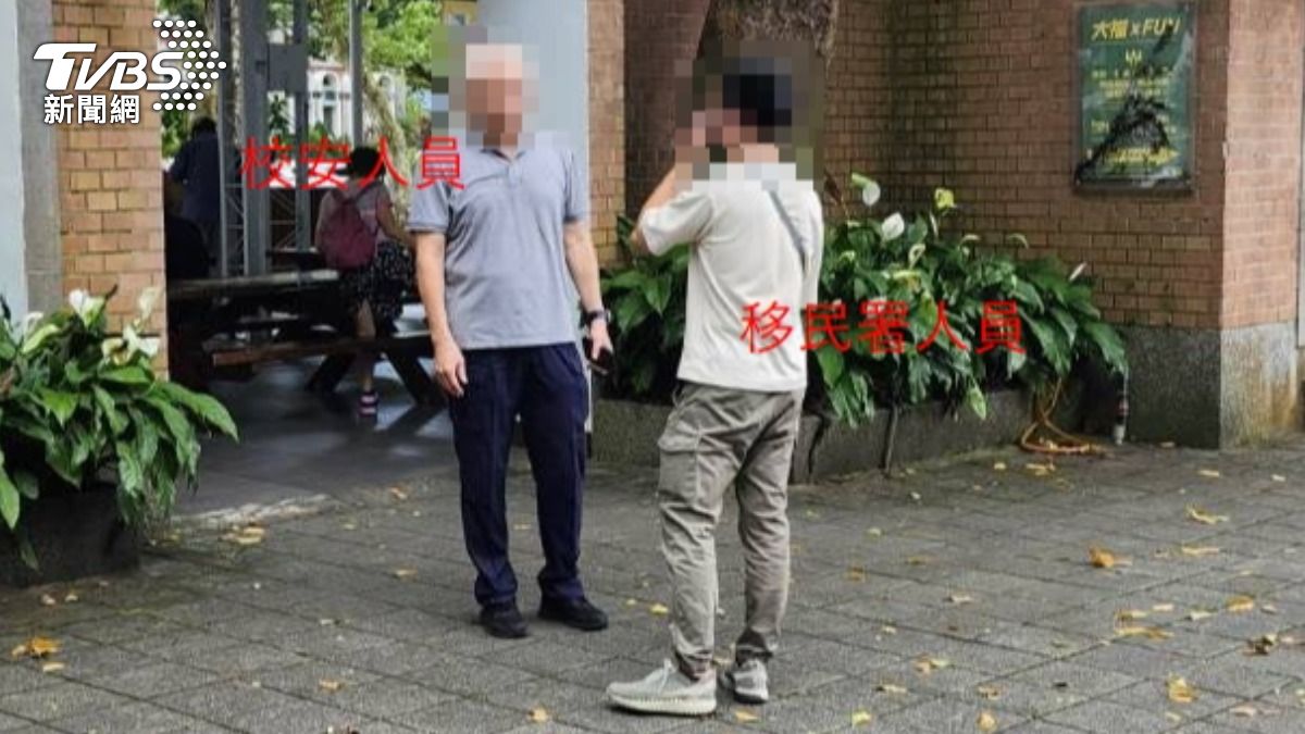 移民署未通報進台大校園查緝失聯移工,學生受驚嚇。(圖/TVBS)