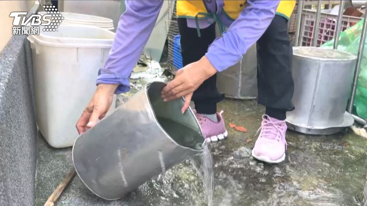 志工們一個個把水倒乾淨,就怕這些空屋 沒人整理積水容器。(圖/TVBS)