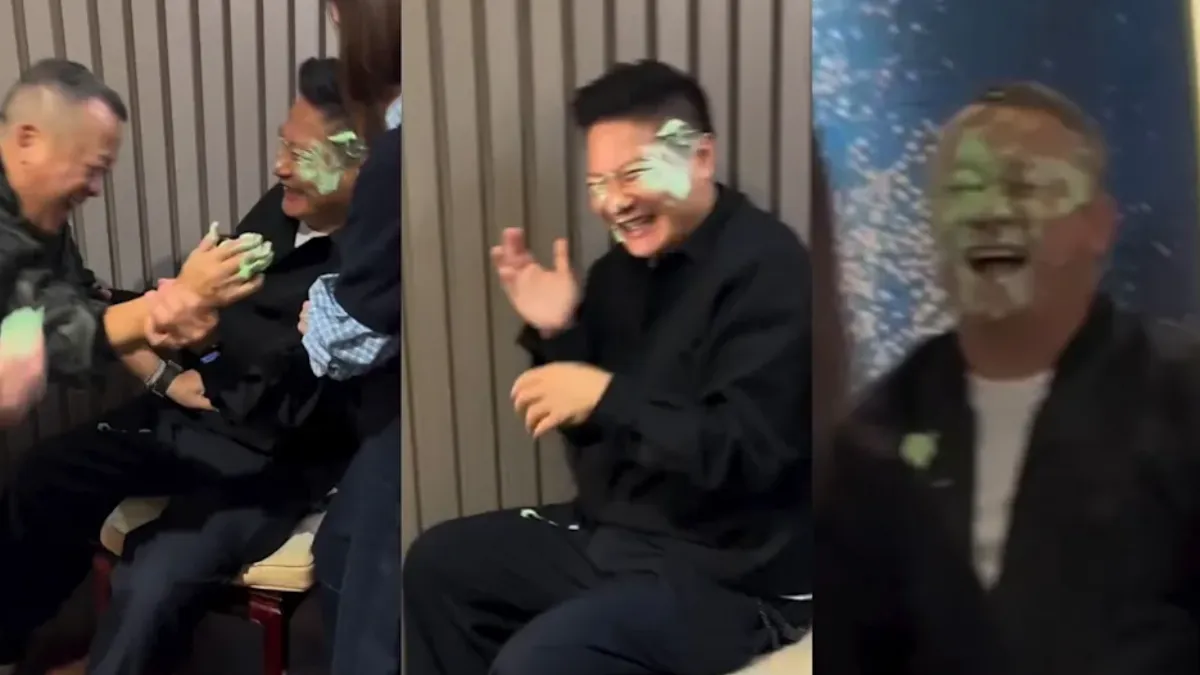 錢嘉樂60歲生日蛋糕超吸睛!佘詩曼等人開起「奶油大戰」