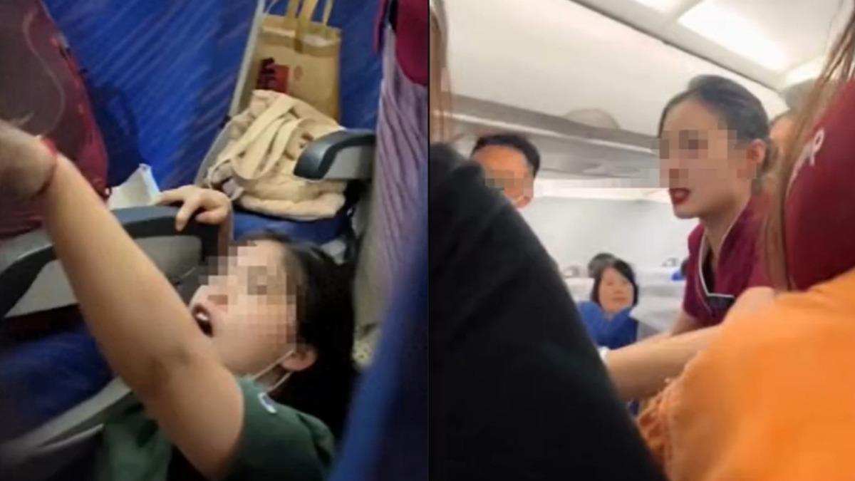 陸女搭飛機遭男童頂椅背、撞擊!家人圍毆嗆:他還是個孩子
