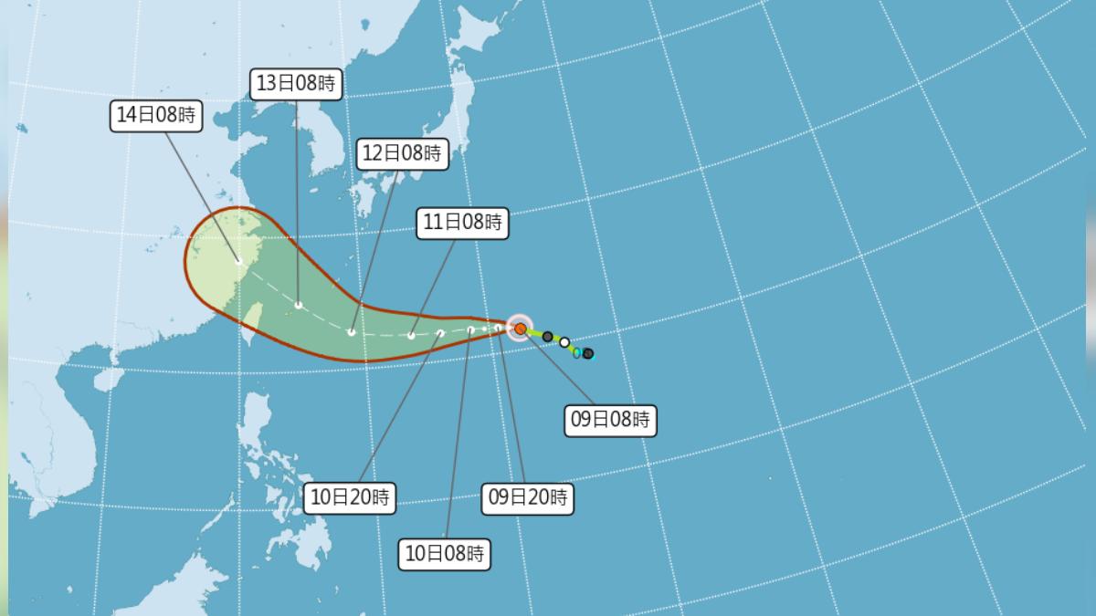 天氣/太平洋高壓致全台熱爆 楊柳颱風路徑不明、估這兩天最近台灣
