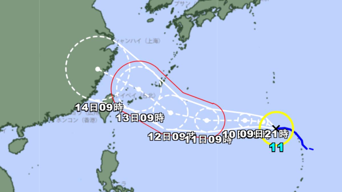天氣/楊柳逼近!日本氣象廳:北台灣恐劃入暴風警戒範圍