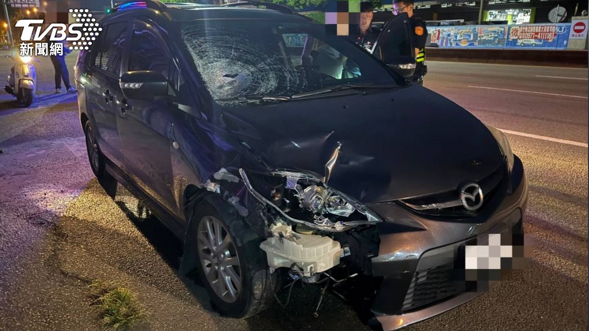 又是酒駕害死人!台中猴車毀玻璃撞出洞 婦等紅燈無辜噴飛亡