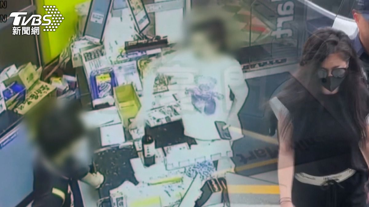 女客嗆店員裝袋,砸酒瓶割傷18歲手掌 。(圖/TVBS)