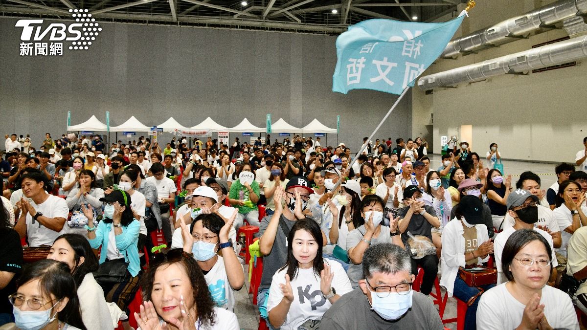民眾黨今日舉辦黨代表大會與6周年黨慶。(圖/胡瑞麒攝)