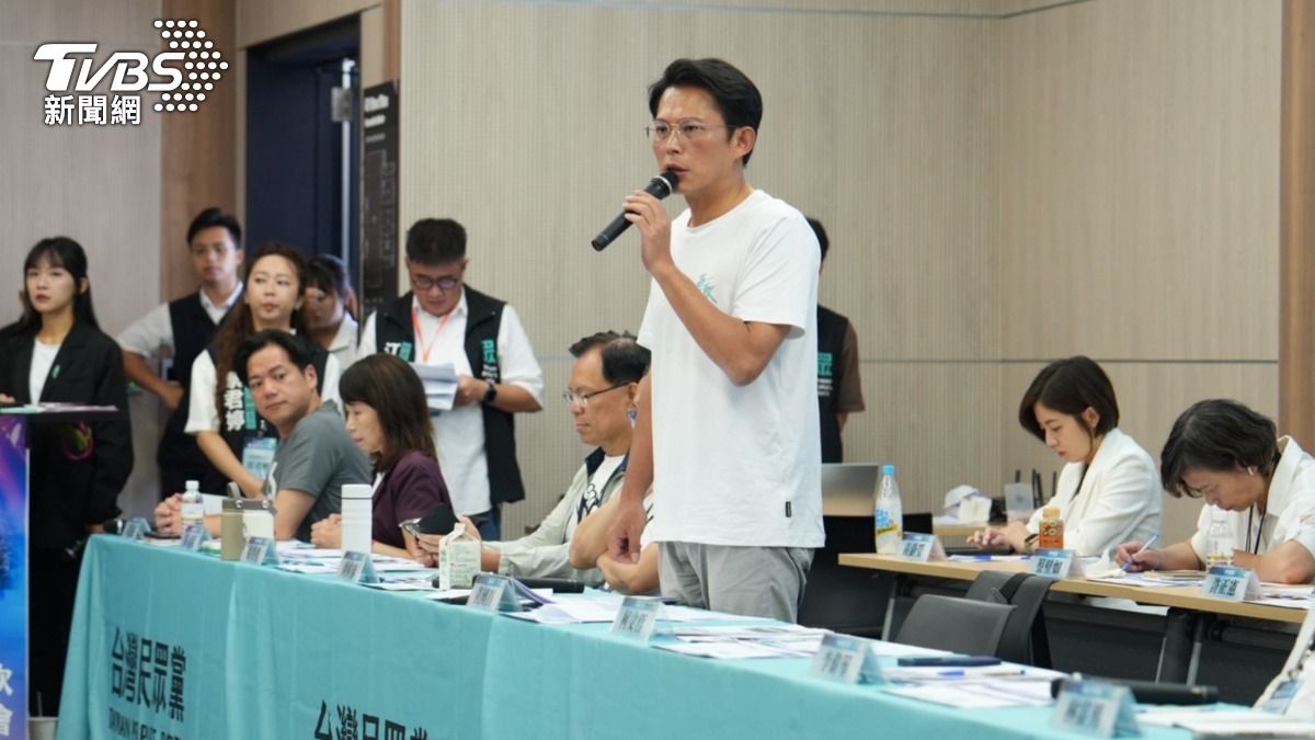 民眾黨今日舉辦黨代表大會。(圖/胡瑞麒攝)